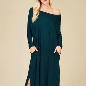 Hunter Green Maxi Dress